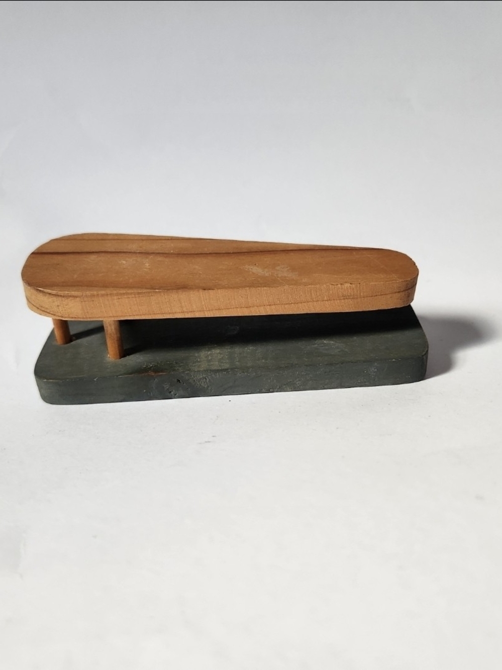Vintage Wooden Doll Teddy Bear Ironing Board 5 Inches Miniature
